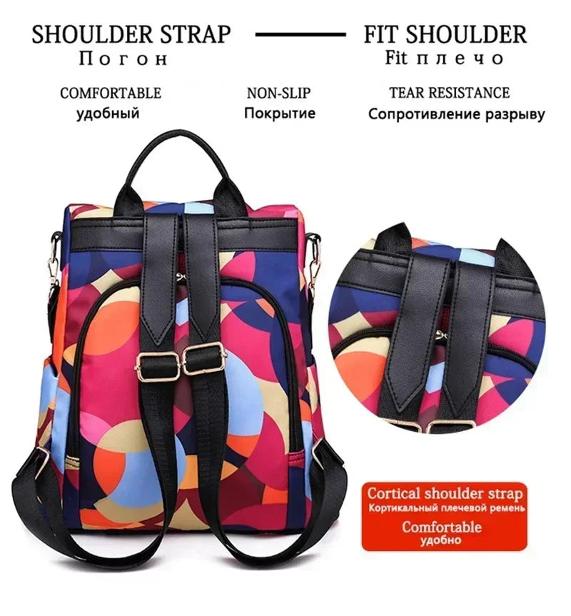 Women Oxford Cloth Fashion Backpack