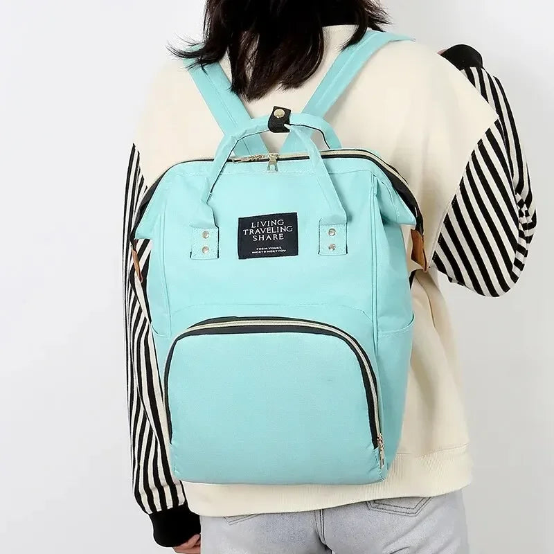 Large Capacity Zipper Mommy Backpack