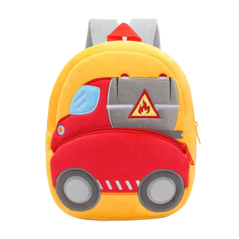 Cartoon 3D Excavator Tractor Backpack