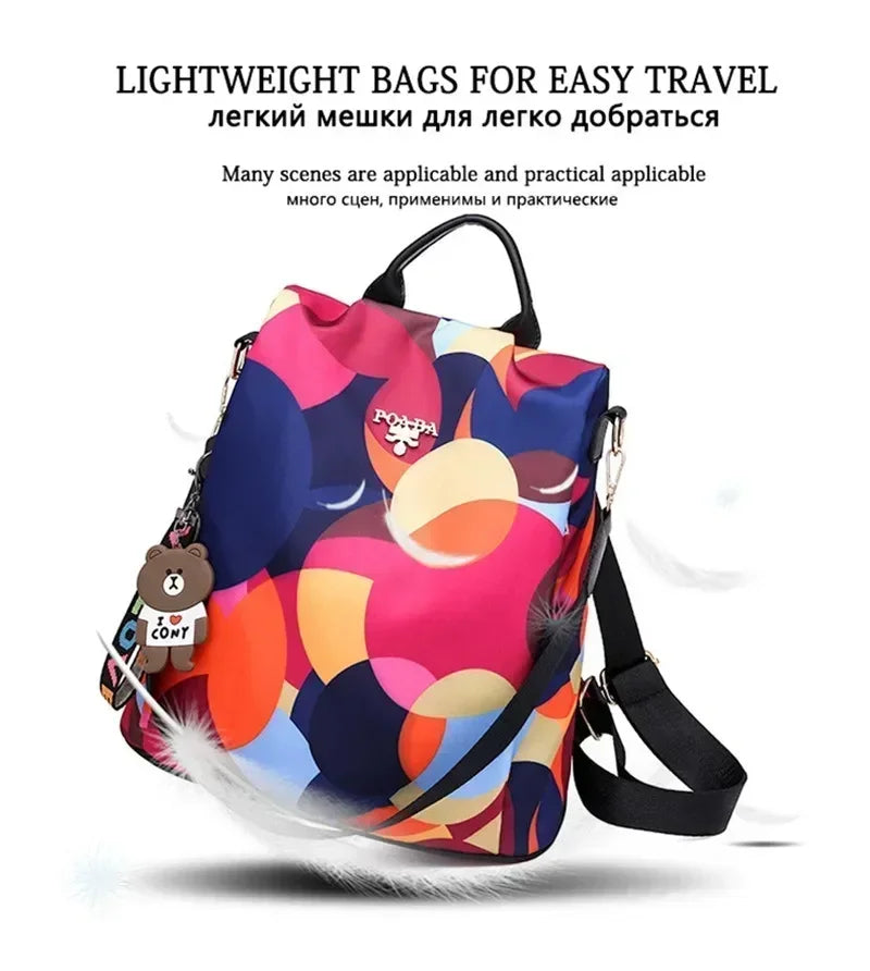 Women Oxford Cloth Fashion Backpack