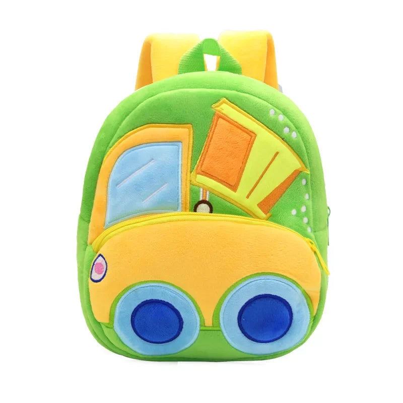 Cartoon 3D Excavator Tractor Backpack