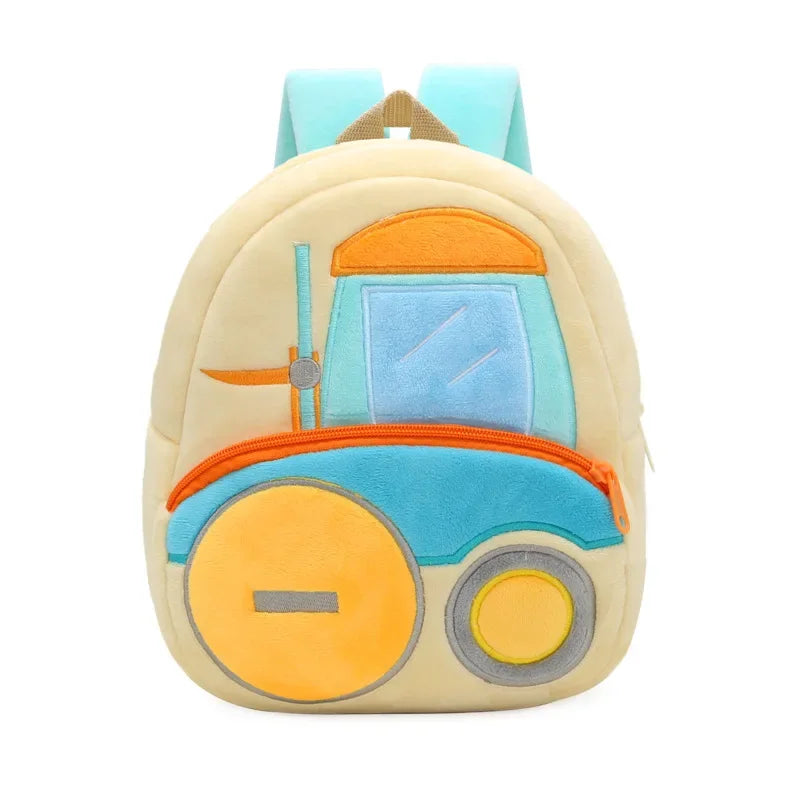 Cartoon 3D Excavator Tractor Backpack