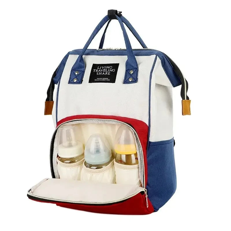 Large Capacity Zipper Mommy Backpack