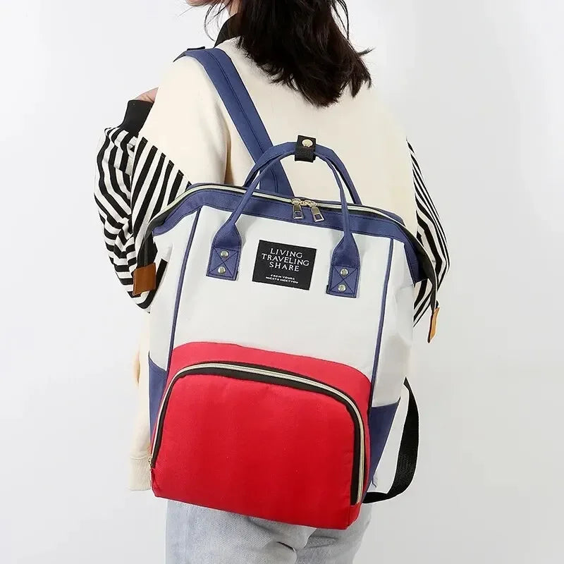 Large Capacity Zipper Mommy Backpack