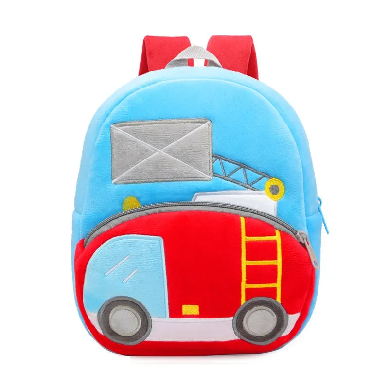 Cartoon 3D Excavator Tractor Backpack