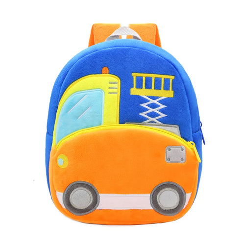 Cartoon 3D Excavator Tractor Backpack