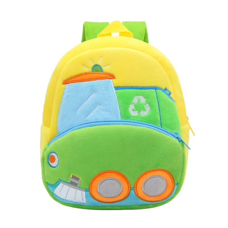 Cartoon 3D Excavator Tractor Backpack