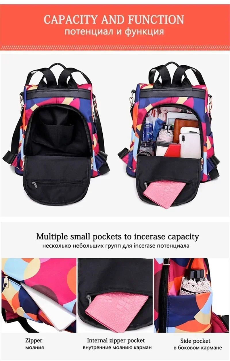 Women Oxford Cloth Fashion Backpack