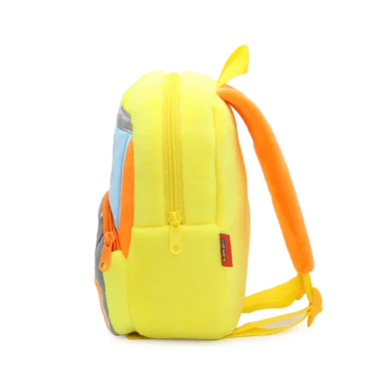 Cartoon 3D Excavator Tractor Backpack